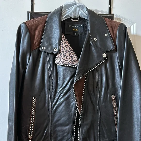 NWOT Bernardo Leather Jacket - Picture 2 of 13